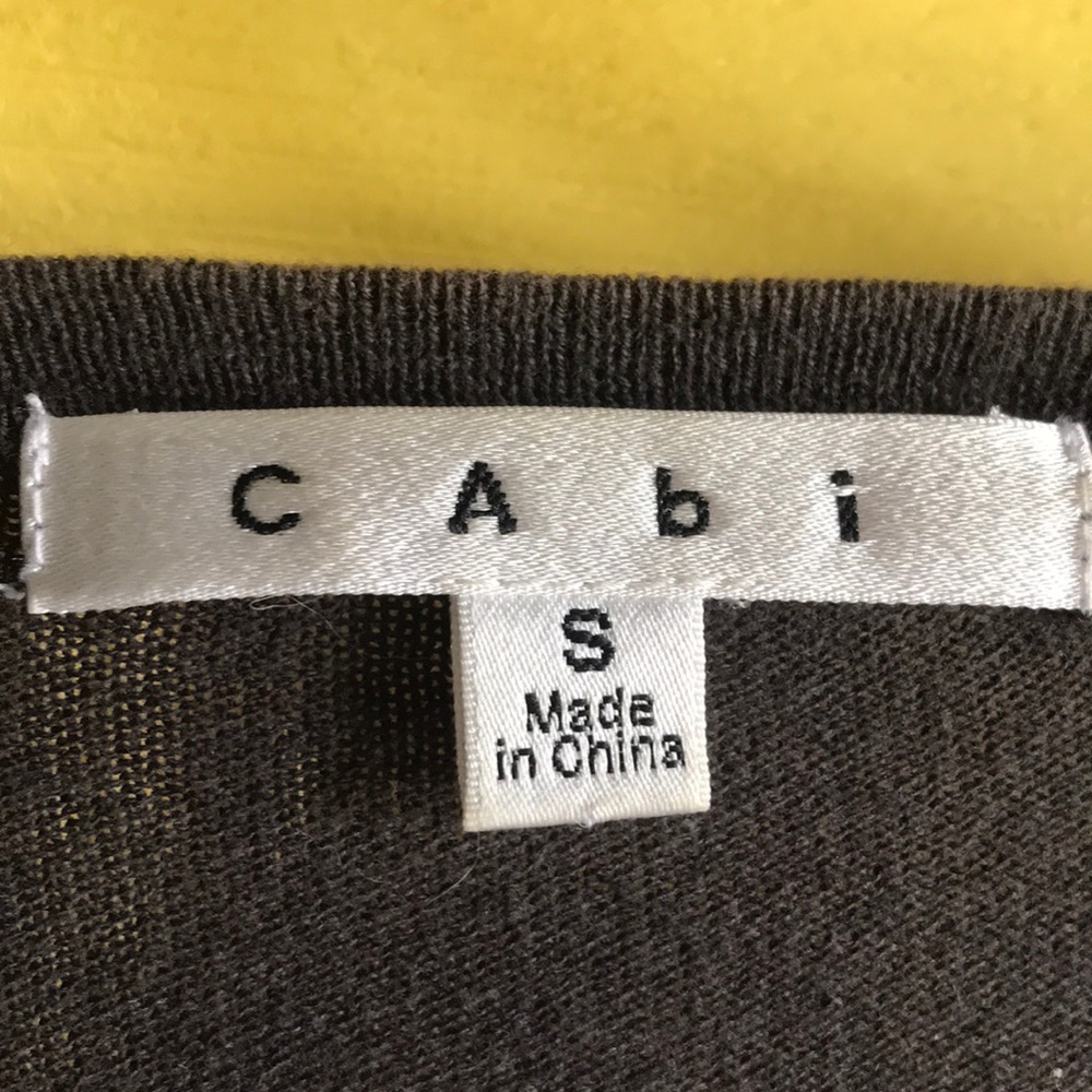 šCabi Chocolate / Charcoal Tie-Front Cardigan S - Picture 2 of 4